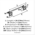thumbnail image 5 of Amerock Markham 18 in (457 mm) Towel Bar in Polished Chrome, 5 of 6