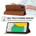 thumbnail image 6 of Feishell for Samsung Galaxy A03 Core Phone Case with Wrist Strap,for Women Men,Shockproof Protective Premium PU Leather Magnetic Closure Flip Kickstand Credit Card Slots Wallet Phone Case,Brown, 6 of 10
