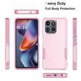 thumbnail image 4 of Njjex for Motorola Moto G 5G 2025 Phone Case,Moto G Power 2025 6.7" Case,360 Full Body Shockproof Heavy Duty Protection With Tempered Glass Screen Protector Case Cover for Moto G 5G 2025 (Pink), 4 of 8