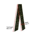 thumbnail image 2 of INSPIRE CHIC Skinny Scarf Womens Thin Long Neckscarf Fashion Leopard Print Hairband Waistband Bag Handle Accessory Dark Green 88x5cm/35x2", 2 of 5