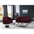 thumbnail image 5 of Ottomanson Convertible Sleeper Sofa Bed with Hidden Storage, Firm Comfort Couch, Burgundy, 5 of 7