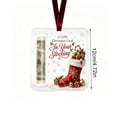 thumbnail image 6 of Cheapark 4.72 Inch Clear Acrylic Christmas Cash Gift Storage Ornament, Transparent Money Holding Pendant For Tree Hanging, Decorative Currency‑Focused Plaque For Christmas Holiday Home Decor Gift, 6 of 6