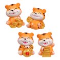 thumbnail image 3 of MasteelfCA 4 Pcs Décorations en Résine Tigre Cadeau pour Décoration (Style Aléatoire), 3 of 7