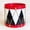 Red, variant on Christmas Drum Decoration, Festive Holiday Container for Tabletop Vase Display Small Storage Gift Decor and Seasonal Home Arrangement (M)