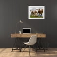 thumbnail image 3 of Zwick, Martin 24x19 White Modern Wood Framed Museum Art Print Titled - Cows on alpine pasture Dolomites at Passo Giau Italy, 3 of 4
