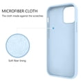 thumbnail image 3 of Funda para teléfono celular GUAGUA iPhone 13 6.1 pulgadas de silicona líquida azul, 3 of 9
