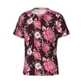 thumbnail image 3 of Rocae Rose Flowers for Men's Moisture-Wicking Crew Tee - T-Shirt for Sports, Outdoor Activities, and Casual WearXX-Large, 3 of 9