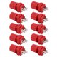 thumbnail image 5 of 10 Pcs Power Terminal 300 to 500W Pure Copper Inverter 13mm Power Supply Terminal M4 TerminalRed, 5 of 5