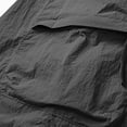 thumbnail image 6 of Guluxicc Men's Cargo Shorts with Multi Zip Pockets Elastic Waist Drawstring Hiking Performance Short Pants Everyday Wear Summer Casual Outfits, 6 of 8