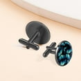 thumbnail image 6 of Butterfly Men's Stainless Steel Shirt Cufflinks for Formal Attire, Silver Jewelry, Suitable for Business and Special Occasions, 6 of 6