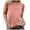 Pink, variant on Tshirt Women Women Sleeveless O Neck Solid Slim Casual Tank Top Army Green L