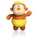 thumbnail image 1 of Baby bath water toy - Monkey Bath Toys for Toddlers and Kids 1-3 2-4 3-5, Yellow Backstroke Monkey Wind Up, Novelty Wind Up Bath and Floating Pool Toys for Babies 0-6 6-12 Months, 1 of 5