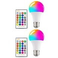 thumbnail image 1 of Bombilla de lámpara LED RGB Yuyangstore 2 Piezas Que Cambia de Remoto Tienda de Lámparas de lámpara Diurna Bombilla de 2 piezas, 1 of 8