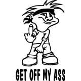 Custom Wall Decal Get Off My Picture Art - Kids Boys Bedroom Peel & Stick Sticker - Vinyl Wall Decal -