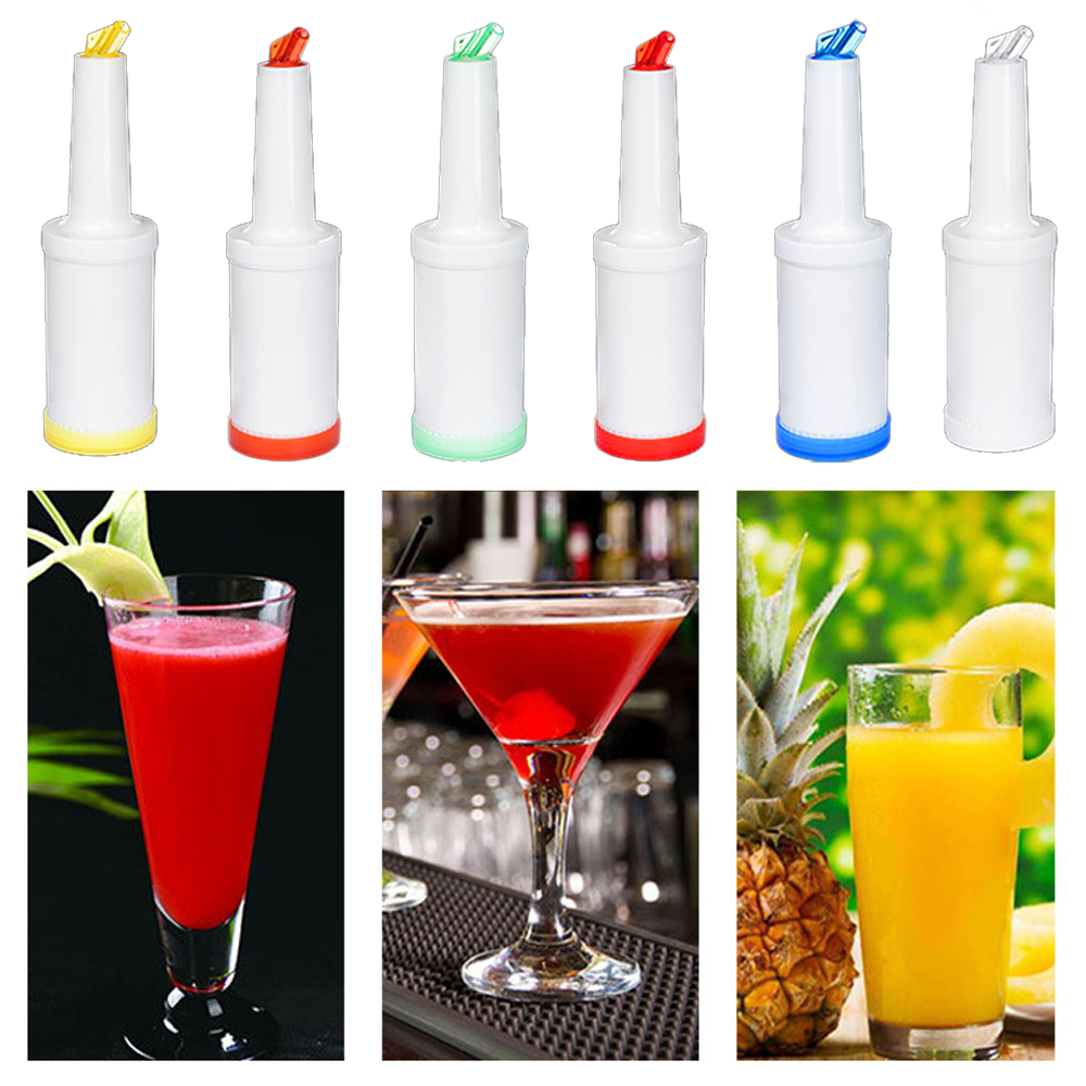 Colorful Juice Pouring Spout Bottle Container Mix, Pour, Store, Plastic