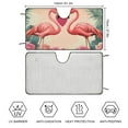 thumbnail image 2 of Heduofu Car Windshield Sun Shade, Couple Flamingo Sunshades Sun Visor Protector Blocks UV Rays Foldable Keep Your Vehicle Cool for Most Sedans SUV Truck 51x28in, 2 of 7