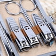 thumbnail image 3 of Manicure Set Travel Mini Nail Clippers Kit Pedicure Care Tools 10Pcs Stainless Steel Grooming kit Gold, 3 of 3