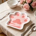 thumbnail image 6 of 10 Pack Disposable Paper Plates Paw Shape Cute Birthday Party Decoration Supplies for Cake Dessert Food, 6 of 6