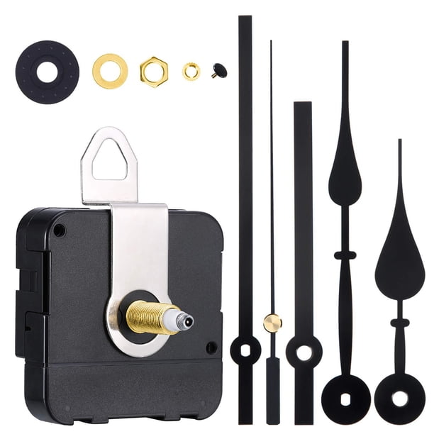 Movimiento de reloj de cuarzo a batería, kit de repuesto para proyectos de bricolaje, ingeniería de precisión para una amplia aplicación, mecanismo de reloj de cuarzo de eje largo con manecillas