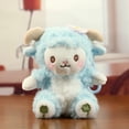 thumbnail image 2 of 5.1in Cute Dressed Lamb Plush Toy, Soft Sheep Doll in Stylish Outfit, Decorative Farm Animal Stuffed Figure, Cuddly Woolly Toy with Removable Clothing, Soft Plushie Ornament, 2 of 6