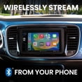 thumbnail image 2 of BOSS Audio Systems Elite Series BE62CP-C estéreo para automóvil - Apple CarPlay, doble DIN de 6.2 pulgadas, pantalla táctil, unidad principal de llamadas y audio Bluetooth, receptor de radio, sin repr, 2 of 5