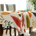 thumbnail image 5 of Yayeee Tablecloths 60" x 60" Rectangle Wrinkle Resistant Party Table Cover, Colorful Leaves, 5 of 8