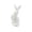 F, variant on 1 Pcs Easter Bunny Figurine, Ceramic Bunny Rabbits, Porcelain Modern Art Spring Home Decor, Easter Decorations Rabbit Figurines Decor Modern Tabletop Art Home Statues Crafts Ornaments