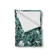 thumbnail image 2 of Pearls Soft Flannel Fleece Throw Blanket, Crystal Clear Balls Coins Pattern Never Ending Liquid Objects Monochrome Design Print, Cozy Plush for Indoor and Outdoor Use, 70" x 90", Teal, by Ambesonne, 2 of 6