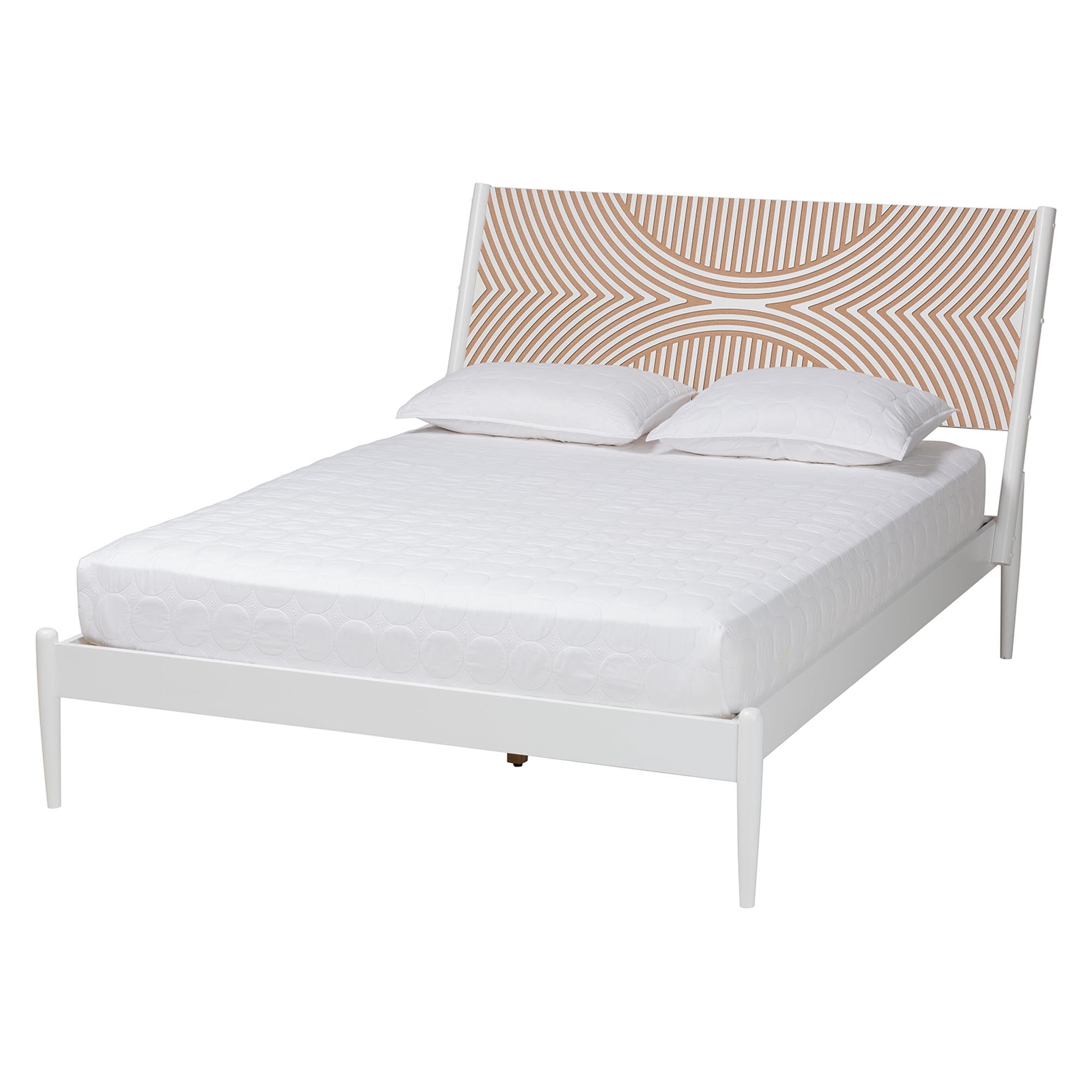 Baxton Studio Louetta Coastal Bedroom Set, Queen, White