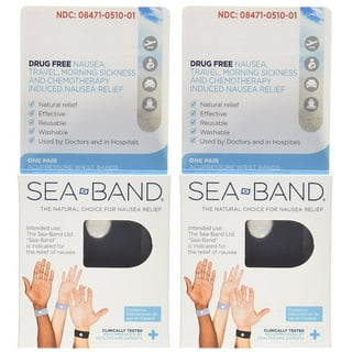 Sea band Bracelet anti-nausées adulte gris x 2 Gsa Healthcare