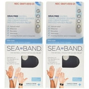 Sea-Band The Original Wristband Adults for Nausea Relief 1-Pair Each  2 pack