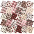 thumbnail image 1 of Paquetes de tela FuWeave Vintage Poinsettia Christmas, 25 x 25 cm, 1 of 6