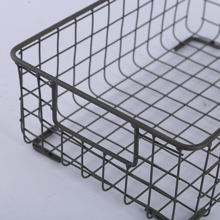 Container Store Metal Wire Organizational Storage, 90% Off