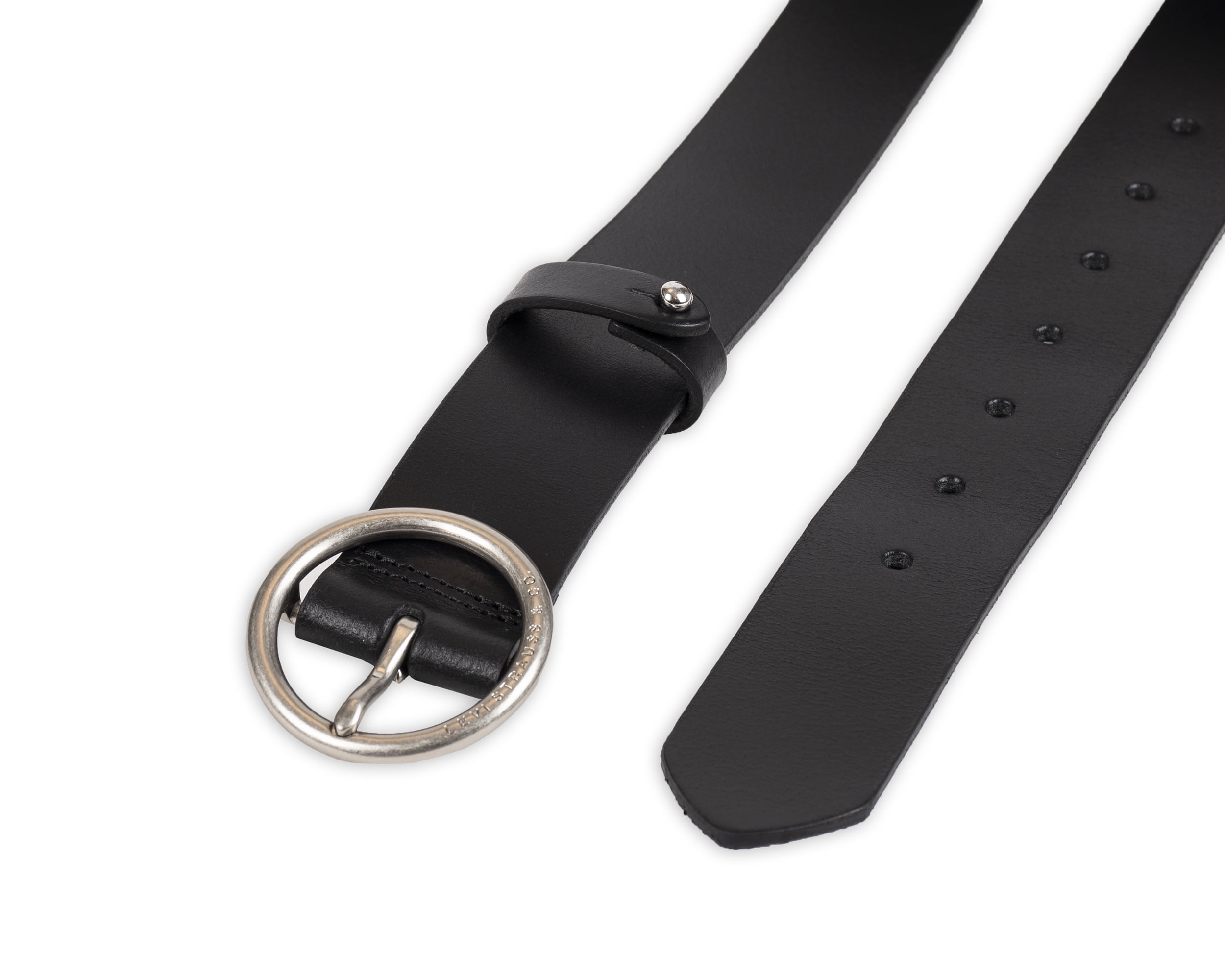 Women\'s Casual Leather Belts with Durable Metal Buckle, Center Bar Eddie Bauer Women main image 2