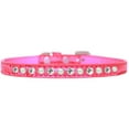 thumbnail image 4 of Dog, Puppy and Pet Designer Croc Collar, "One Row Pearl  Clear Crystals Rimsets", 4 of 11