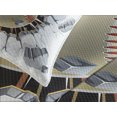 thumbnail image 4 of Ambesonne Sports Quilted Bedspread Set 3 Pcs, Baseball Wall Concrete, King Size, Ivory Pale Grey Orange, 4 of 5
