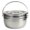 Silver, variant on Aloha 1pc Thicken Camping Stew Pot Non-stick Pot Home Kitchen High Capacity Cookware
