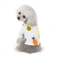 thumbnail image 3 of BT Bear Pet Clothes, Dog T-Shirt Cotton Pineapple Vest Breathable Costume for Puppy Small Medium Dog (S, White), 3 of 5