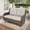 Brown/Beige, variant on POCASSY 52" Width Outdoor Loveseat, Rocking Glider All Weather Wicker Patio Loveseat with Deep Seat for Porch Balcony and Backyard, Beige