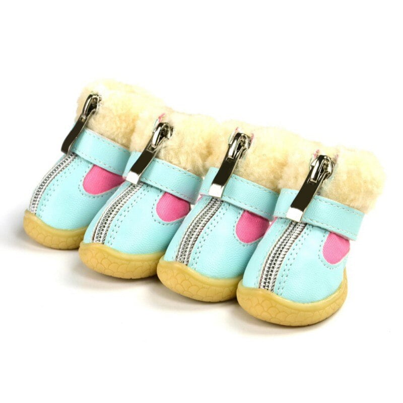 4 Pcs/sets Winter Pet Dog Shoes For Small Dogs Warm
