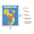 thumbnail image 2 of Orangina has Orange Pulp (A La Pulpe D’Orange) - Vintage Advertising Poster by Bernard Villemot c.1965 - Fine Art Matte Paper Print (Unframed) 16x20in, 2 of 4