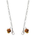 thumbnail image 1 of Resin Mini Vanilla Cupcake with Chocolate Frosting Silvertone Face Mask Necklace, 1 of 2