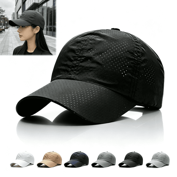 Sunscreen Breathable Baseball Cap,Adjustable Sun Shade Cap,Protection Quick-Dry Mesh Sun Hat with Airflow Holes