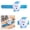 Blue, variant on FXMLRLK 1 Pieces Christmas Slap Bracelets Xmas Slap Bands Party Toys Gifts for Classroom Exchange Gifts or Christmas Party Favors