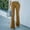 Khaki, variant on Babysbule Womens Jean Pants Women's Fashion Comfortable Solid Color Pocket Casual Flared Pants Trousers