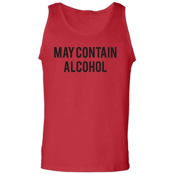 May Contain Alcohol Adult Tank Top