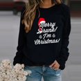 thumbnail image 1 of Hauts d'Été Mignons pour Femmes Mode Loisirs Imprimé Chat Manches Longues Col Rond Décontracté Ample Blouses pour Femmes en Liquidation, 1 of 3