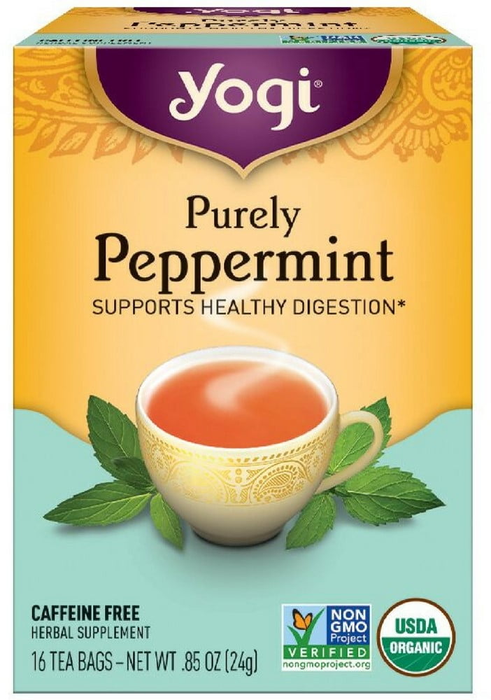 Yogi Herbal Tea Bags, Purely Peppermint 16 ea