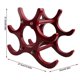 thumbnail image 2 of Botellero de madera para vino tinto, soporte para 6 botellas., 2 of 5