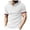 White, variant on WREESH Slim Hooded T-Shirts for Men Casual Sports Short Sleeve Solid Color Tops Gray